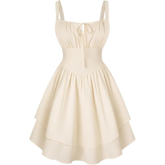 Mini Corset Dress Women Teens Ruffle Sundress Homecoming Party A-Line - Picture 1 of 6